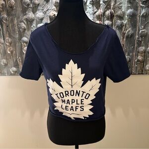 ⭐️ Toronto Maple Leafs Women's Small Handmade Crop Top